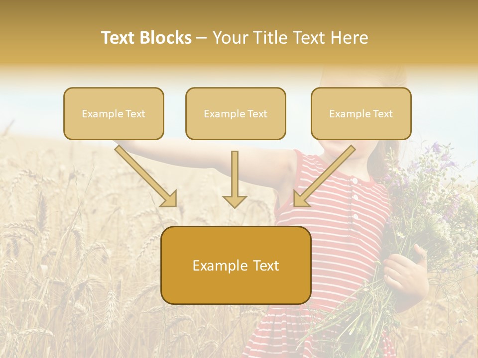 Grass Child Nature PowerPoint Template