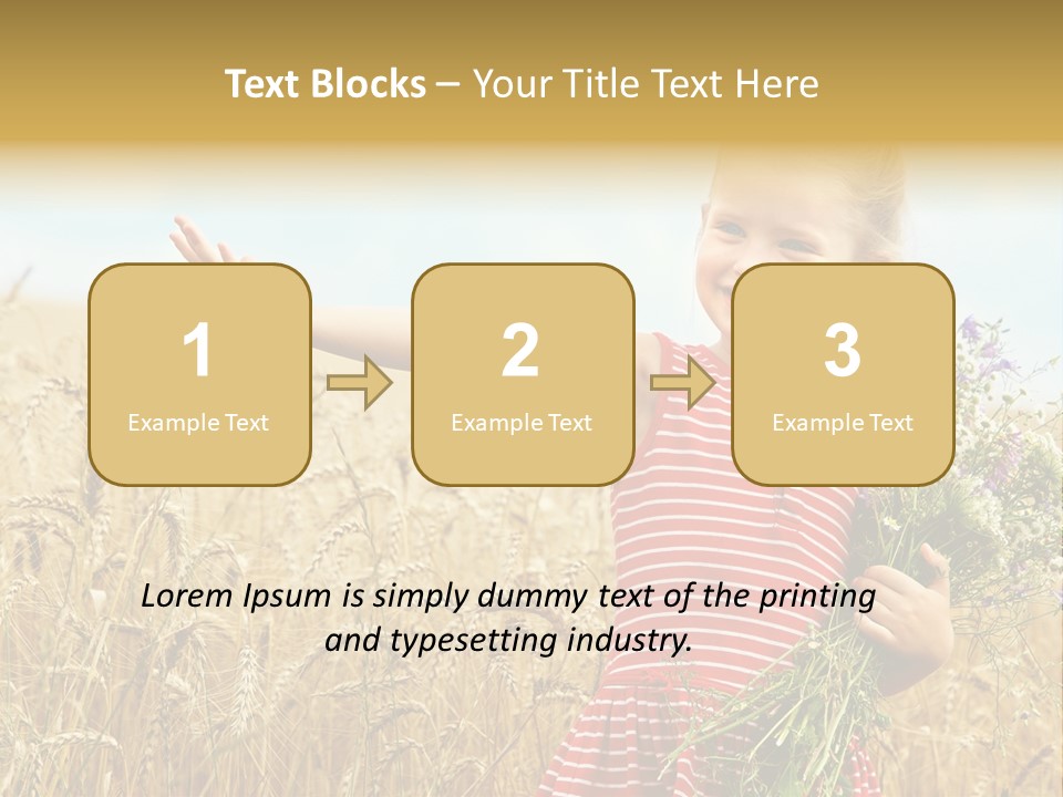 Grass Child Nature PowerPoint Template