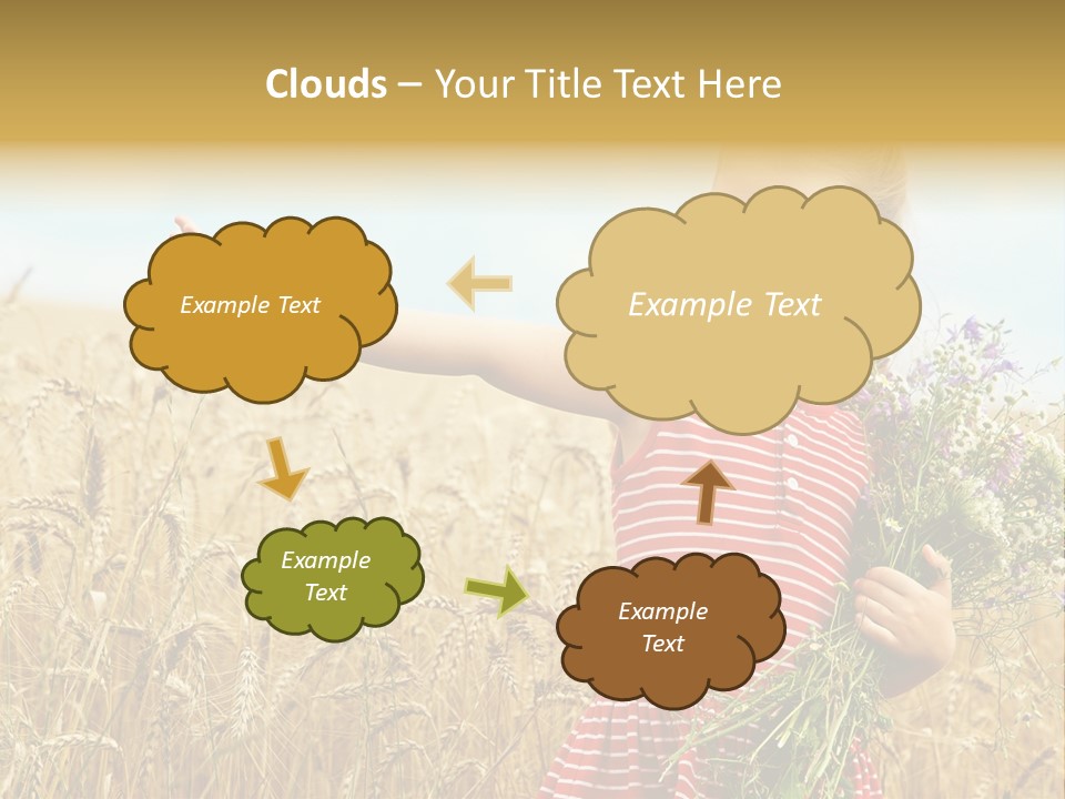 Grass Child Nature PowerPoint Template