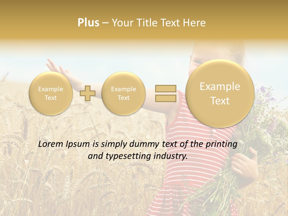 Grass Child Nature PowerPoint Template