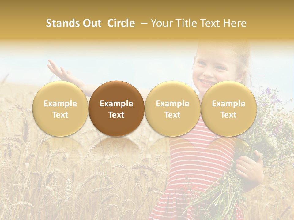 Grass Child Nature PowerPoint Template