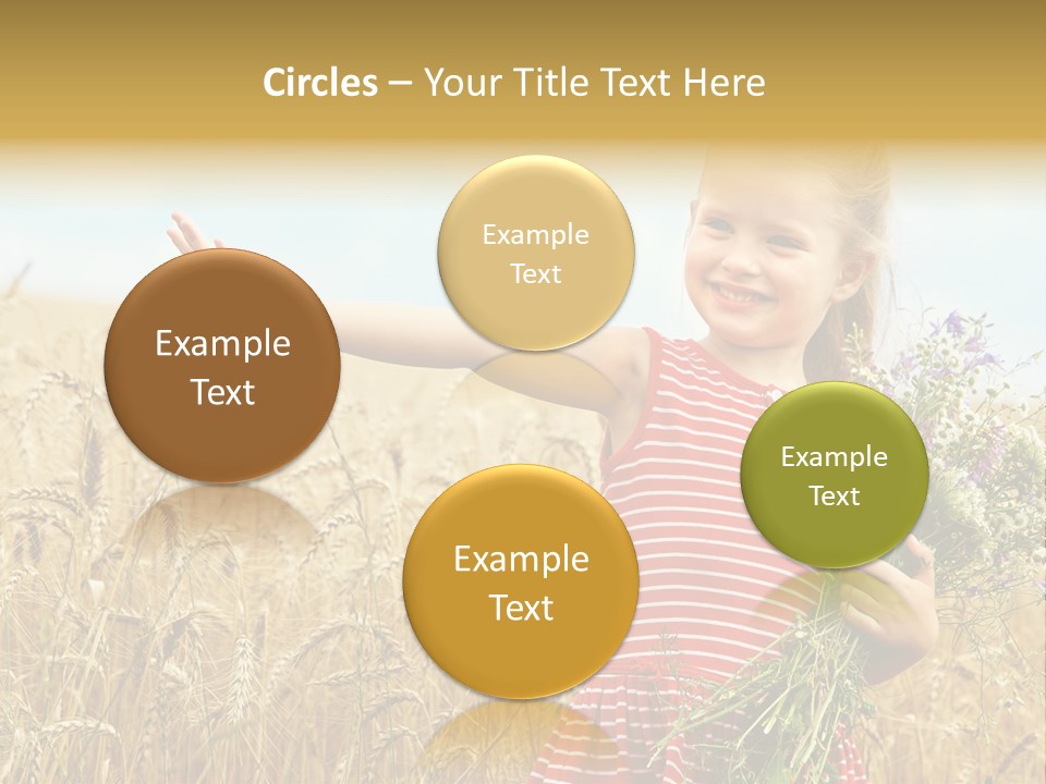 Grass Child Nature PowerPoint Template