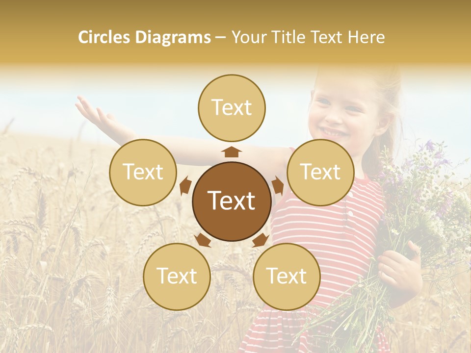 Grass Child Nature PowerPoint Template