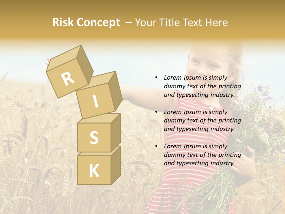 Grass Child Nature PowerPoint Template