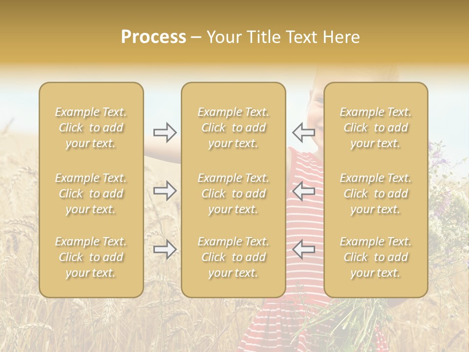 Grass Child Nature PowerPoint Template