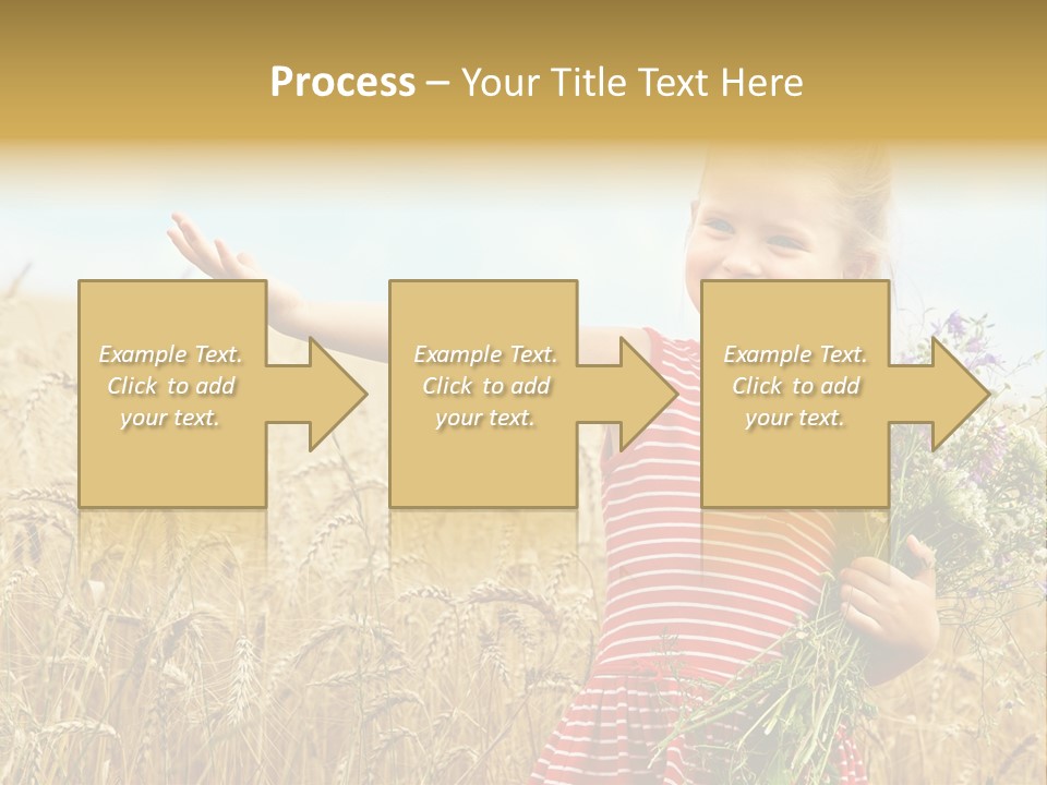 Grass Child Nature PowerPoint Template