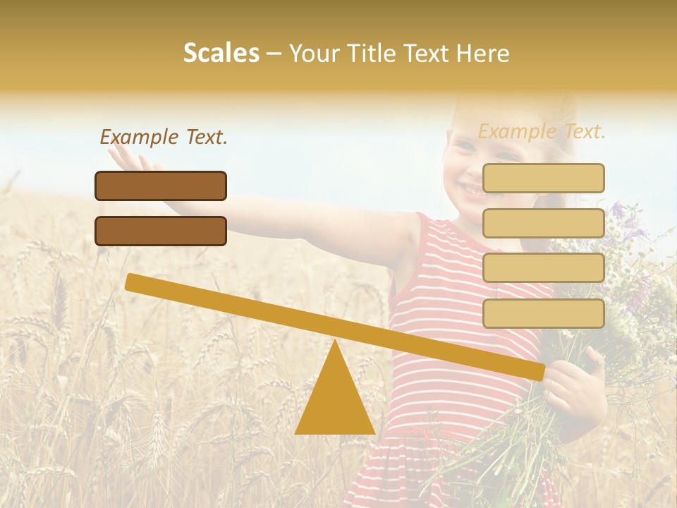 Grass Child Nature PowerPoint Template