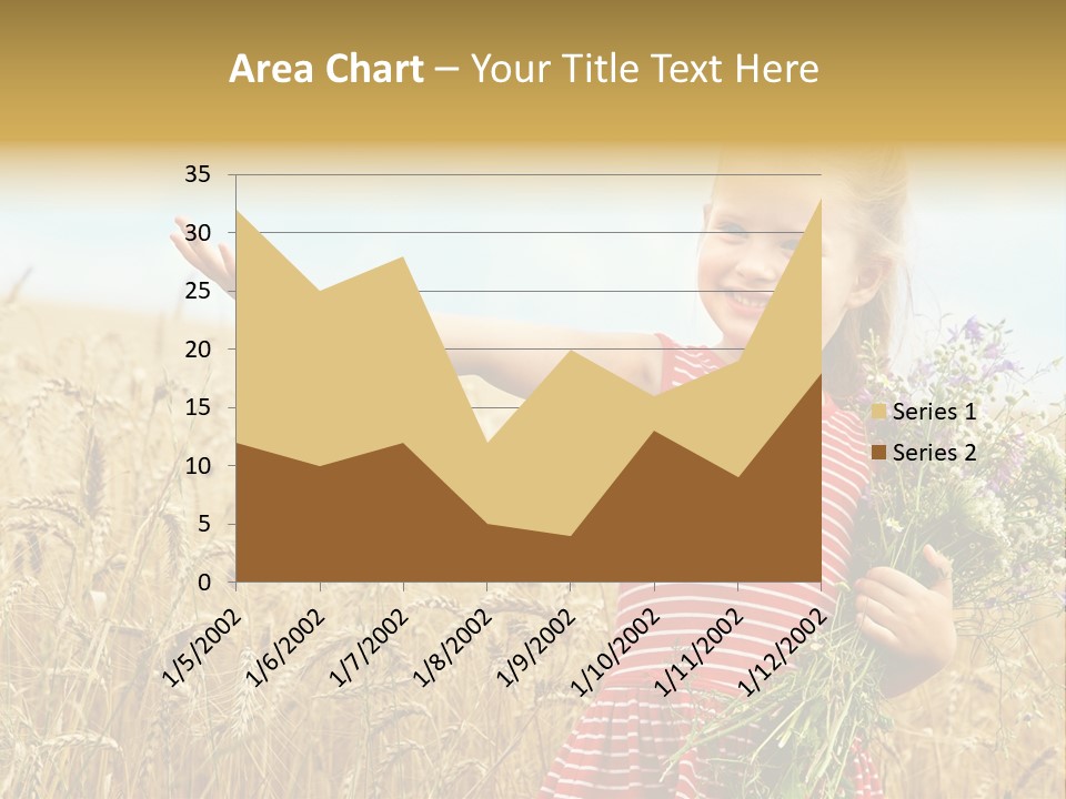 Grass Child Nature PowerPoint Template