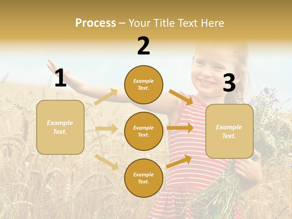 Grass Child Nature PowerPoint Template