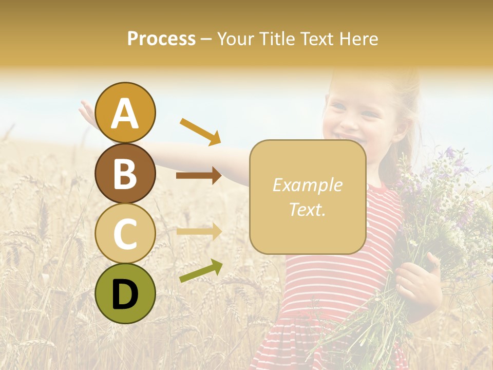 Grass Child Nature PowerPoint Template