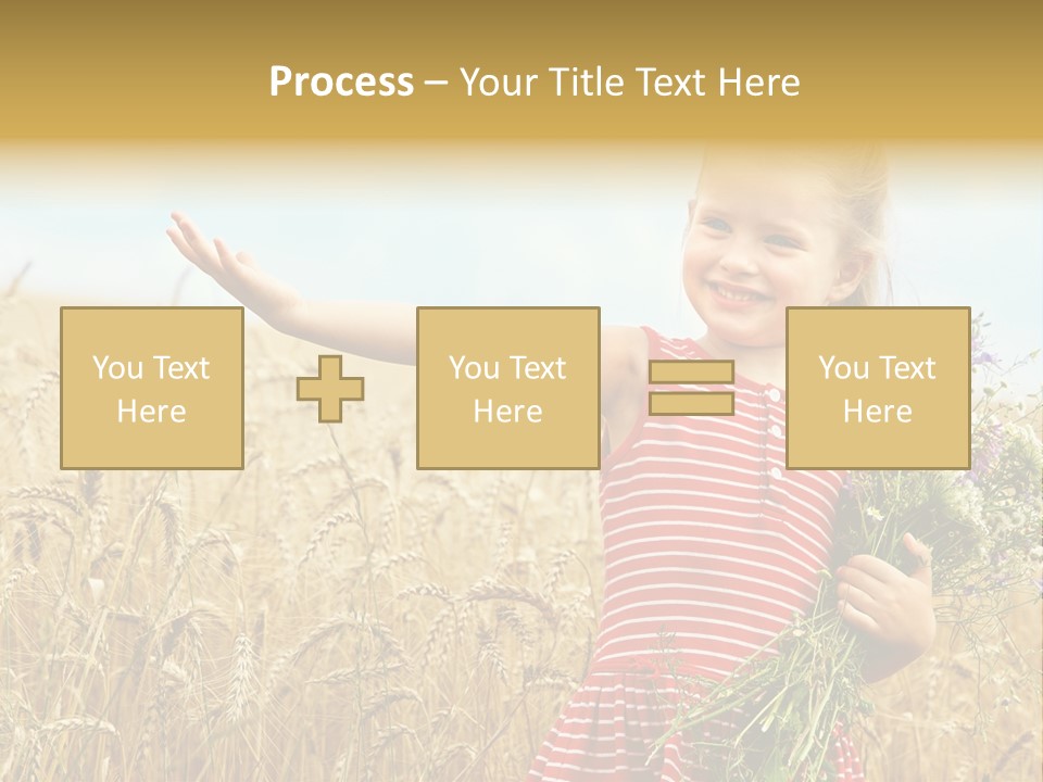 Grass Child Nature PowerPoint Template
