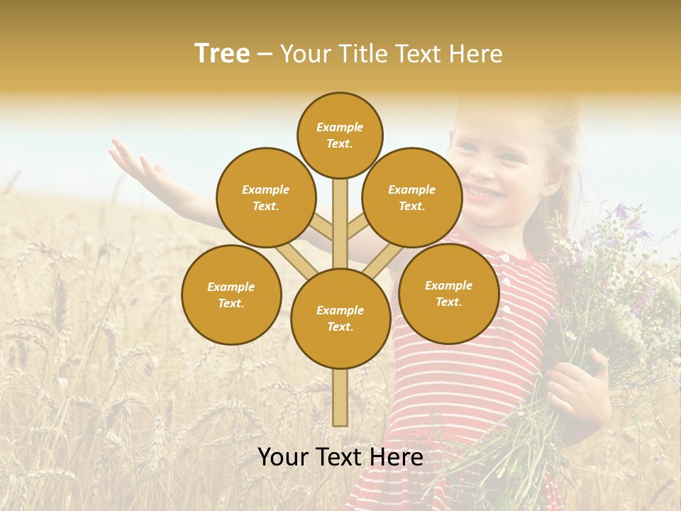 Grass Child Nature PowerPoint Template
