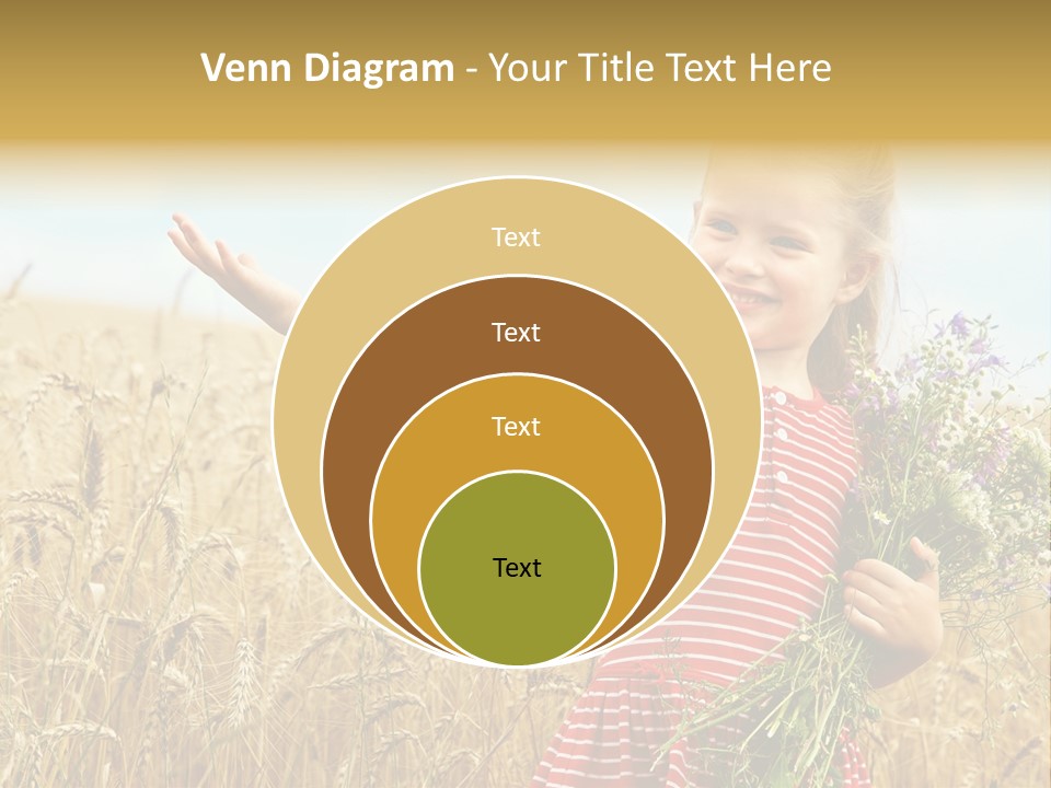 Grass Child Nature PowerPoint Template