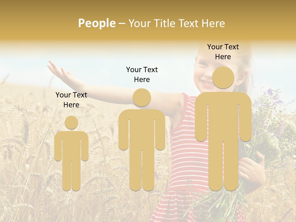 Grass Child Nature PowerPoint Template