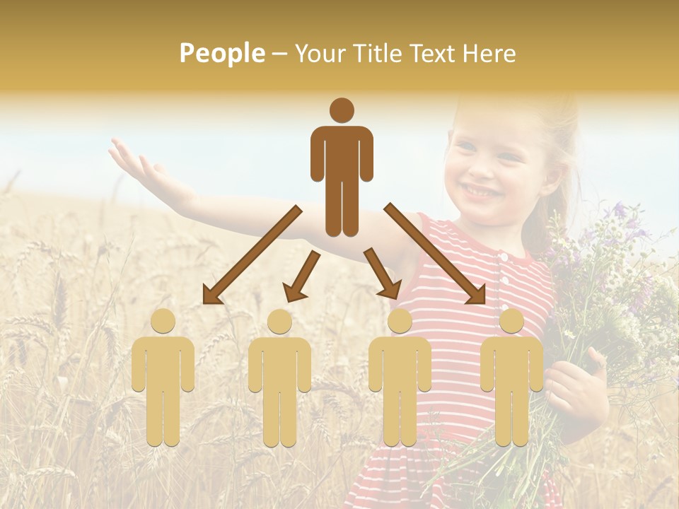 Grass Child Nature PowerPoint Template