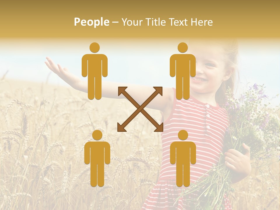 Grass Child Nature PowerPoint Template