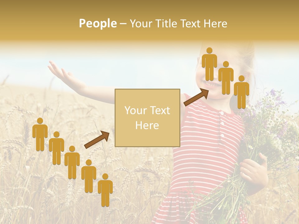 Grass Child Nature PowerPoint Template