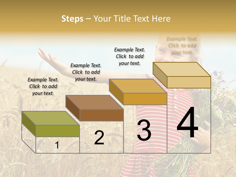 Grass Child Nature PowerPoint Template