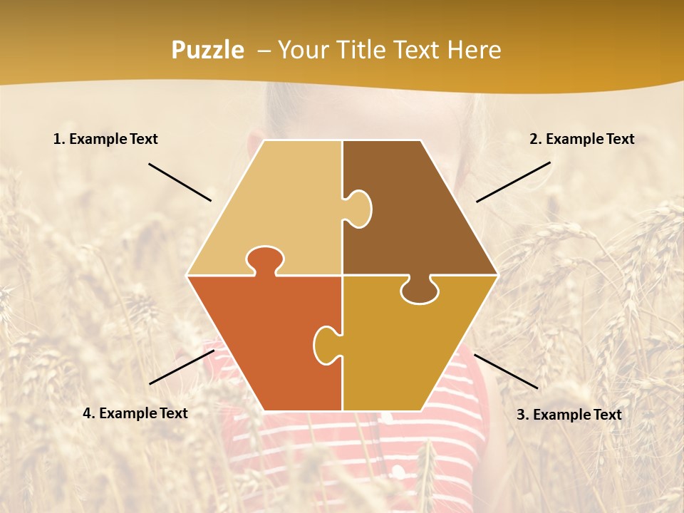 Wheat Spring Landscape PowerPoint Template