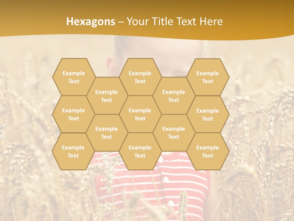 Wheat Spring Landscape PowerPoint Template