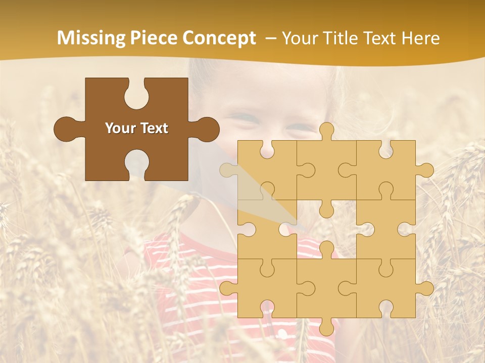 Wheat Spring Landscape PowerPoint Template