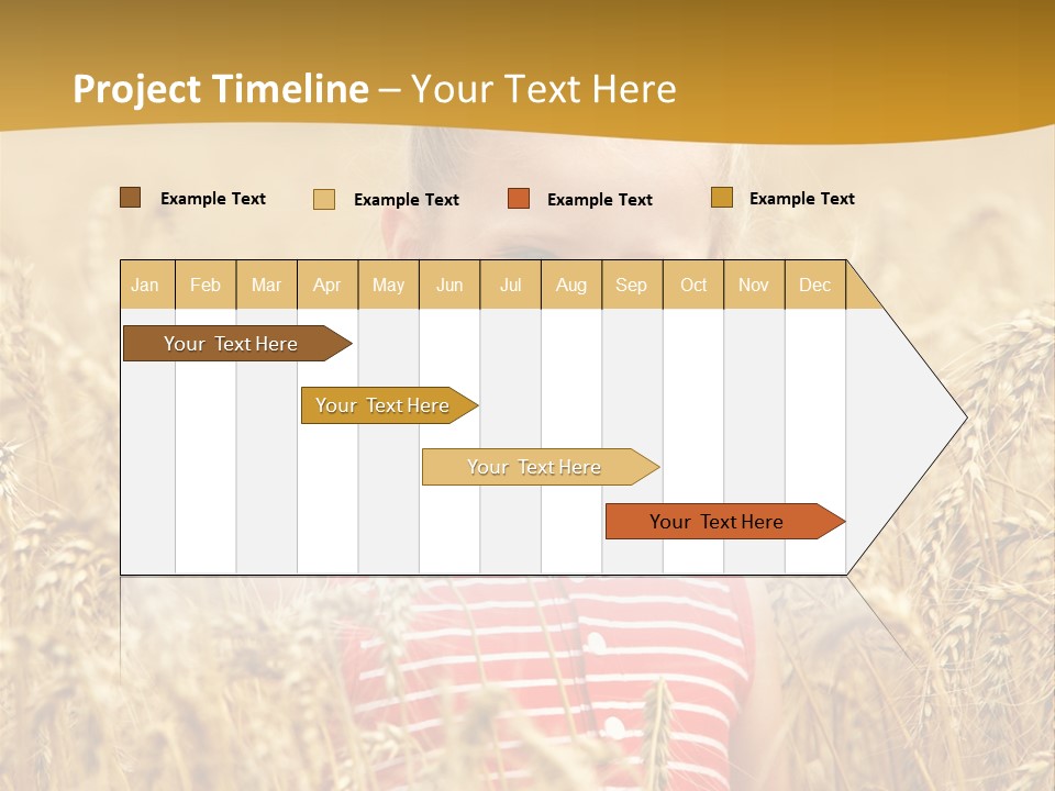 Wheat Spring Landscape PowerPoint Template