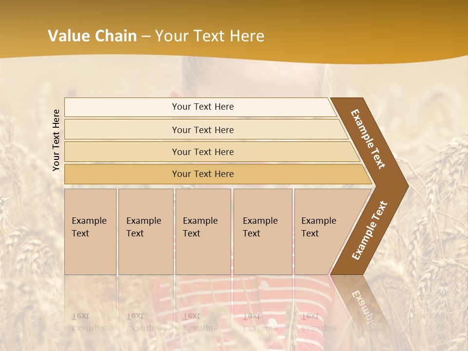 Wheat Spring Landscape PowerPoint Template