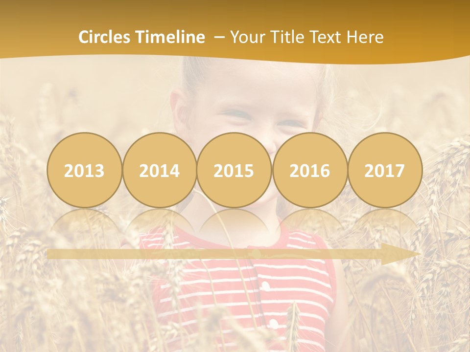 Wheat Spring Landscape PowerPoint Template