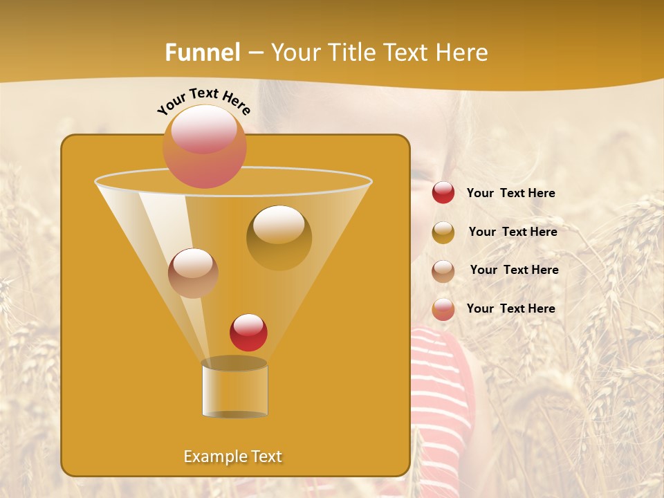 Wheat Spring Landscape PowerPoint Template