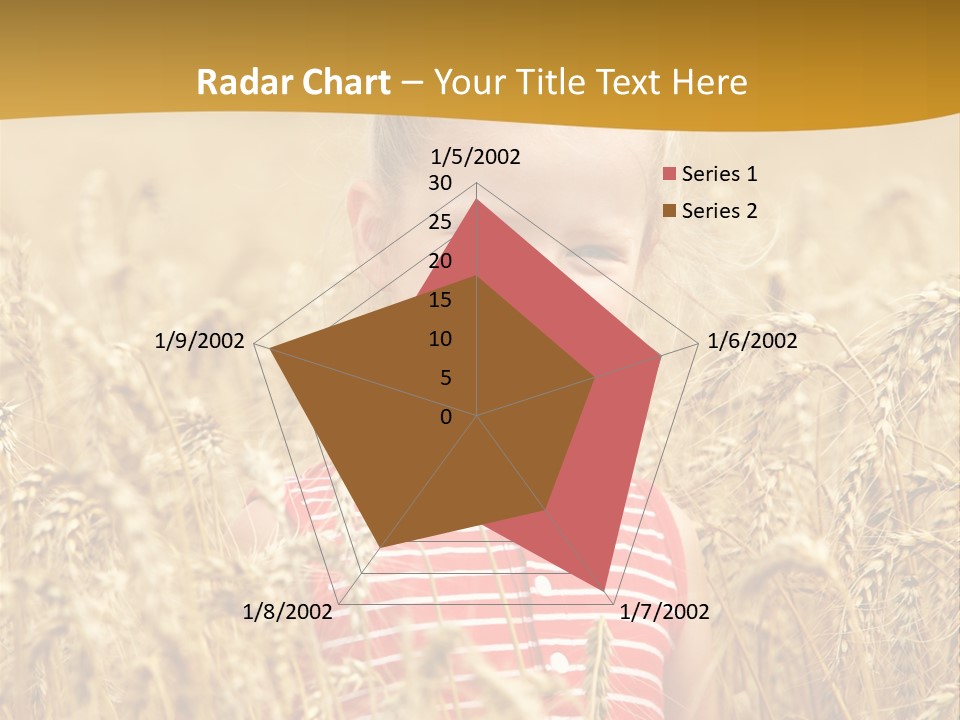 Wheat Spring Landscape PowerPoint Template