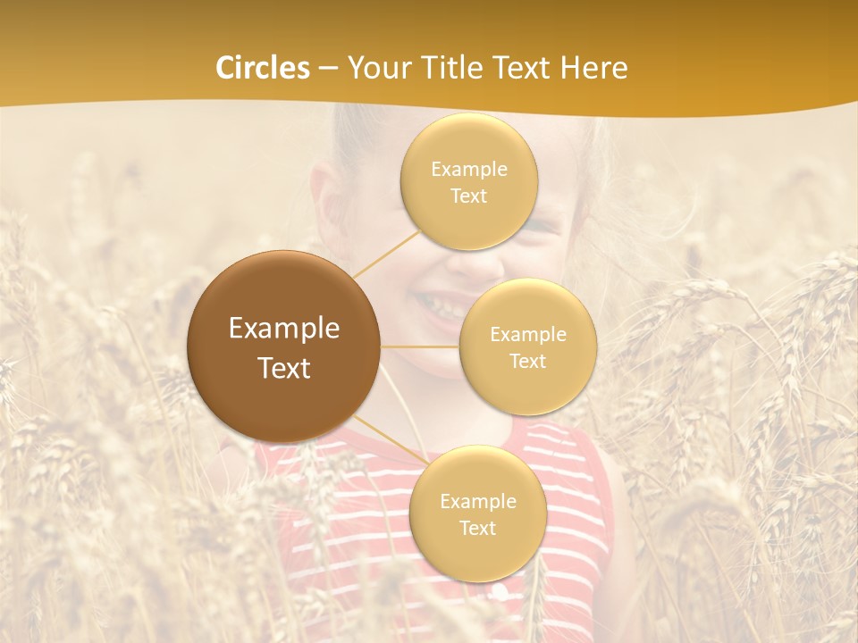 Wheat Spring Landscape PowerPoint Template