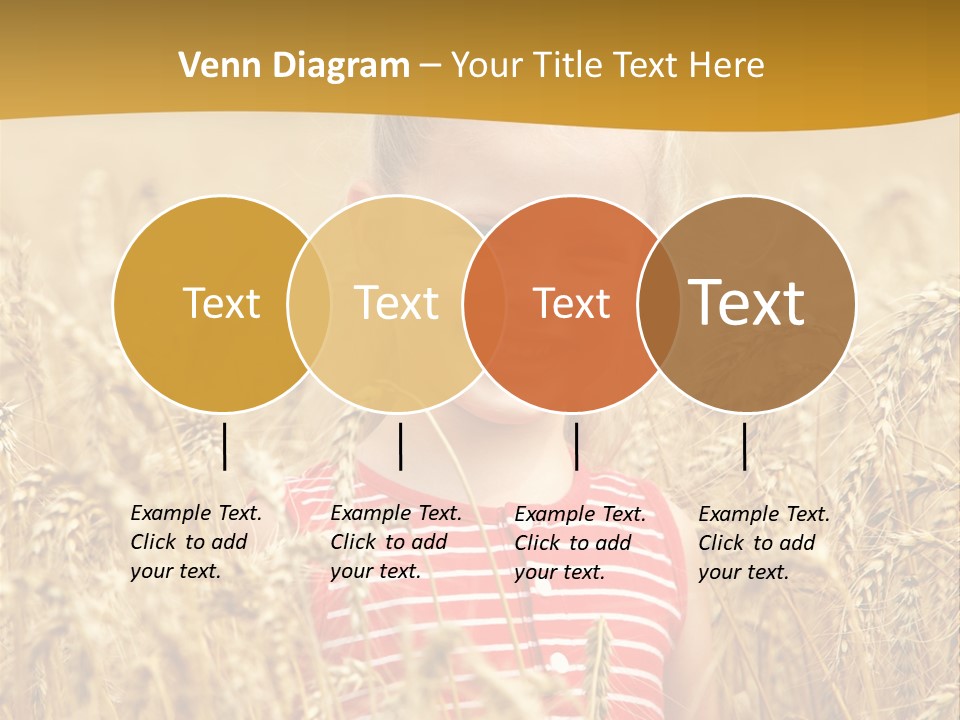 Wheat Spring Landscape PowerPoint Template