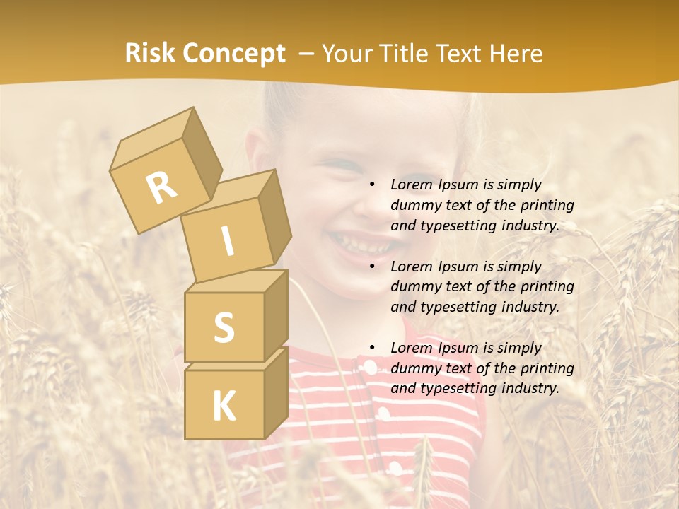 Wheat Spring Landscape PowerPoint Template