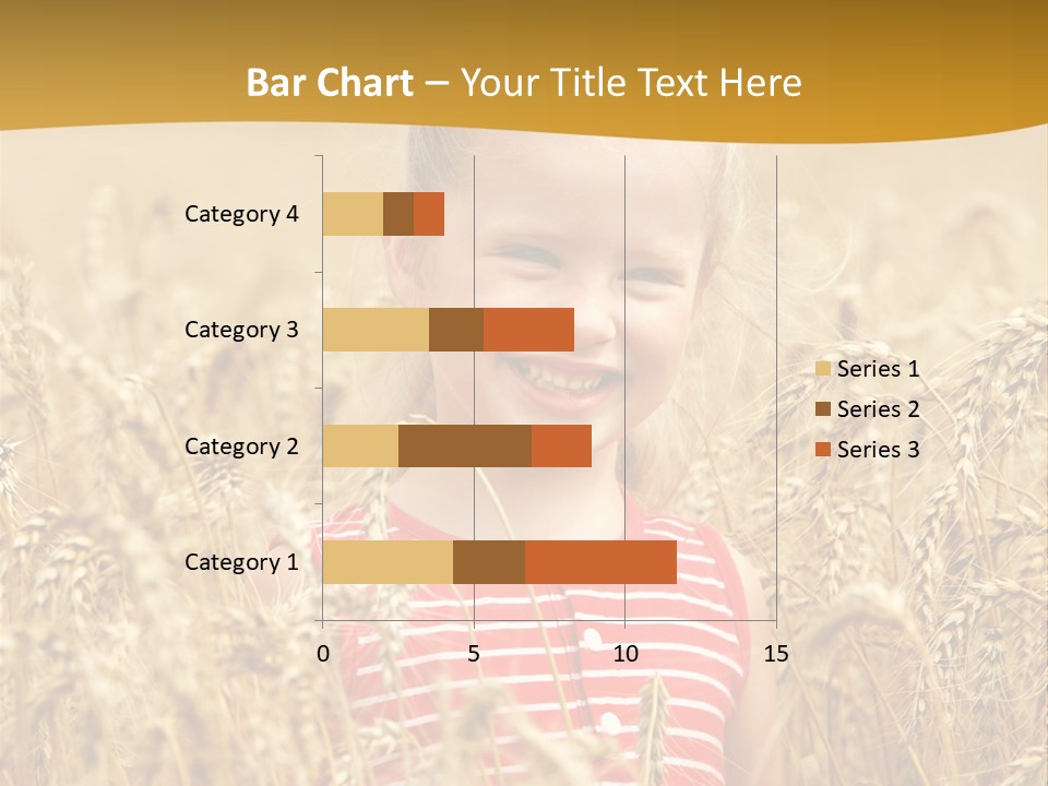 Wheat Spring Landscape PowerPoint Template
