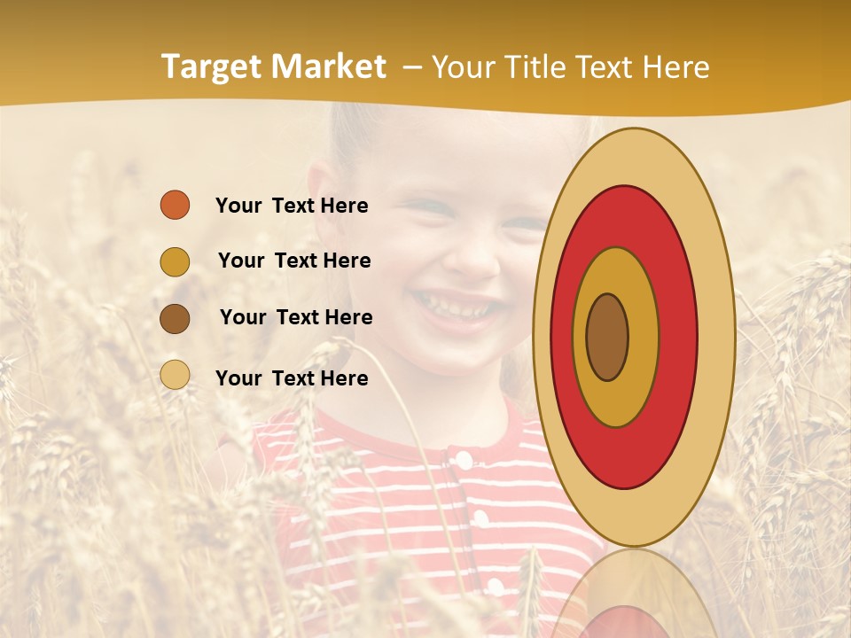 Wheat Spring Landscape PowerPoint Template