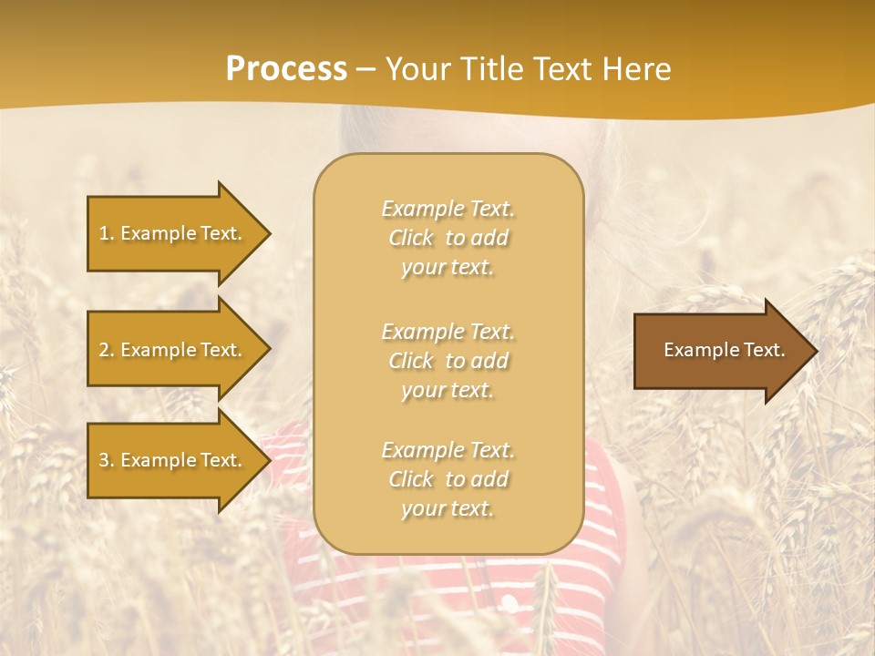 Wheat Spring Landscape PowerPoint Template