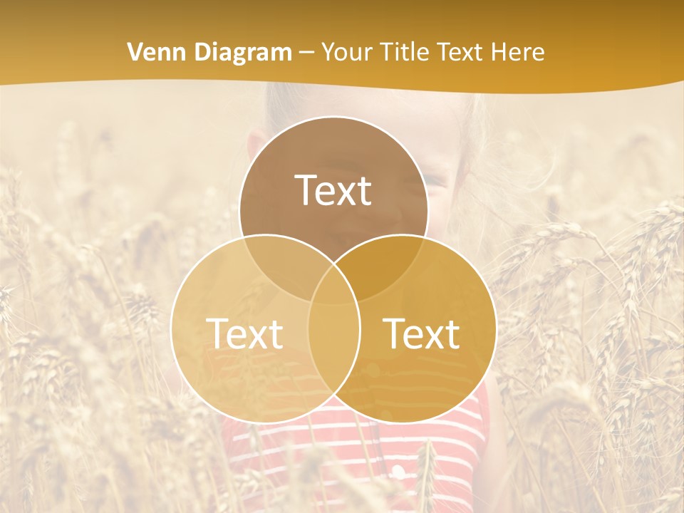 Wheat Spring Landscape PowerPoint Template