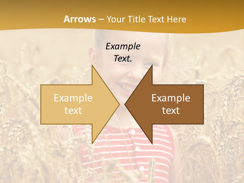 Wheat Spring Landscape PowerPoint Template