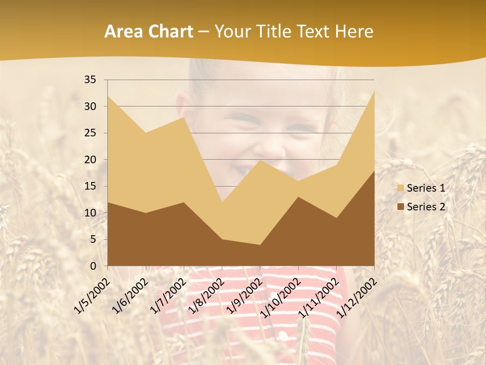 Wheat Spring Landscape PowerPoint Template
