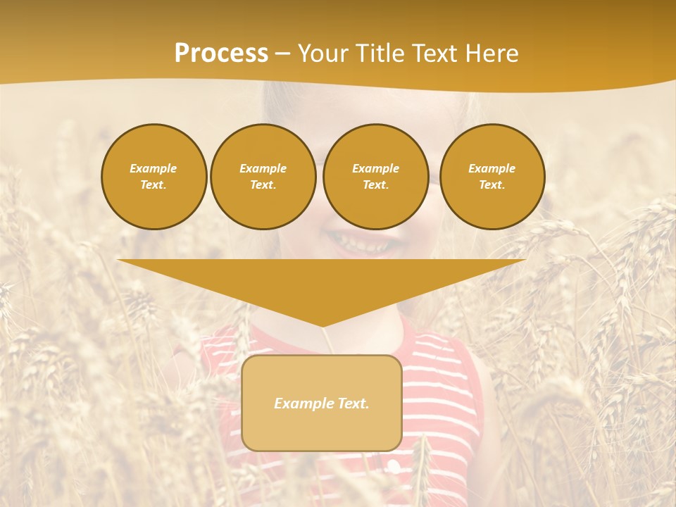 Wheat Spring Landscape PowerPoint Template