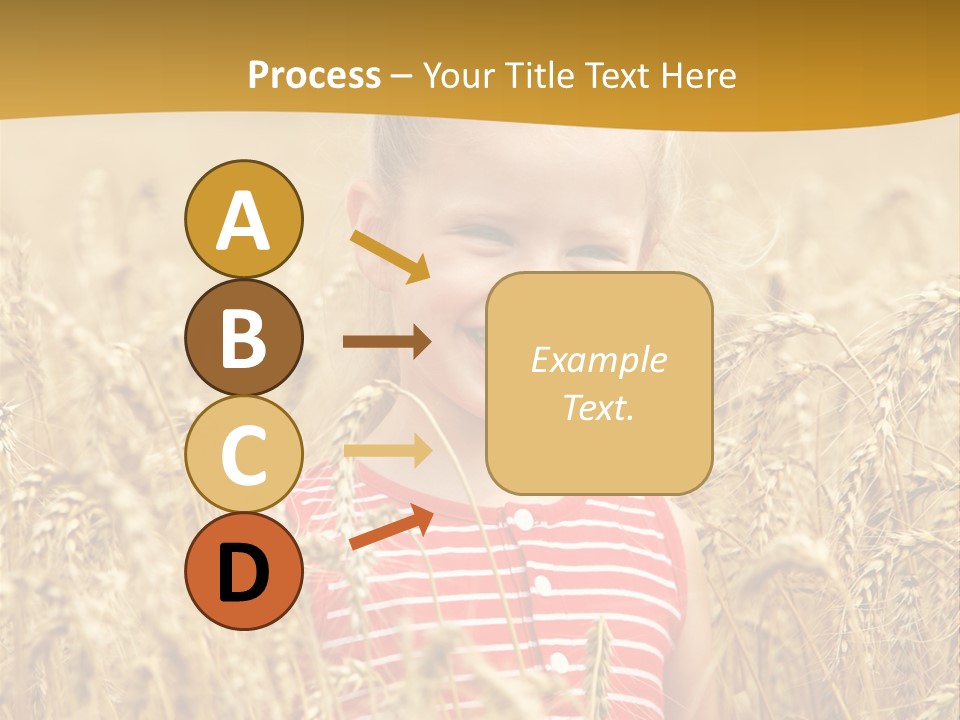 Wheat Spring Landscape PowerPoint Template