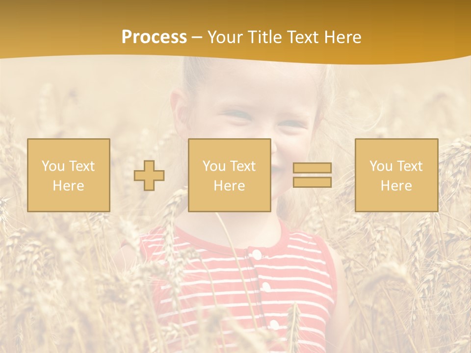 Wheat Spring Landscape PowerPoint Template