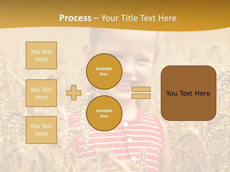 Wheat Spring Landscape PowerPoint Template