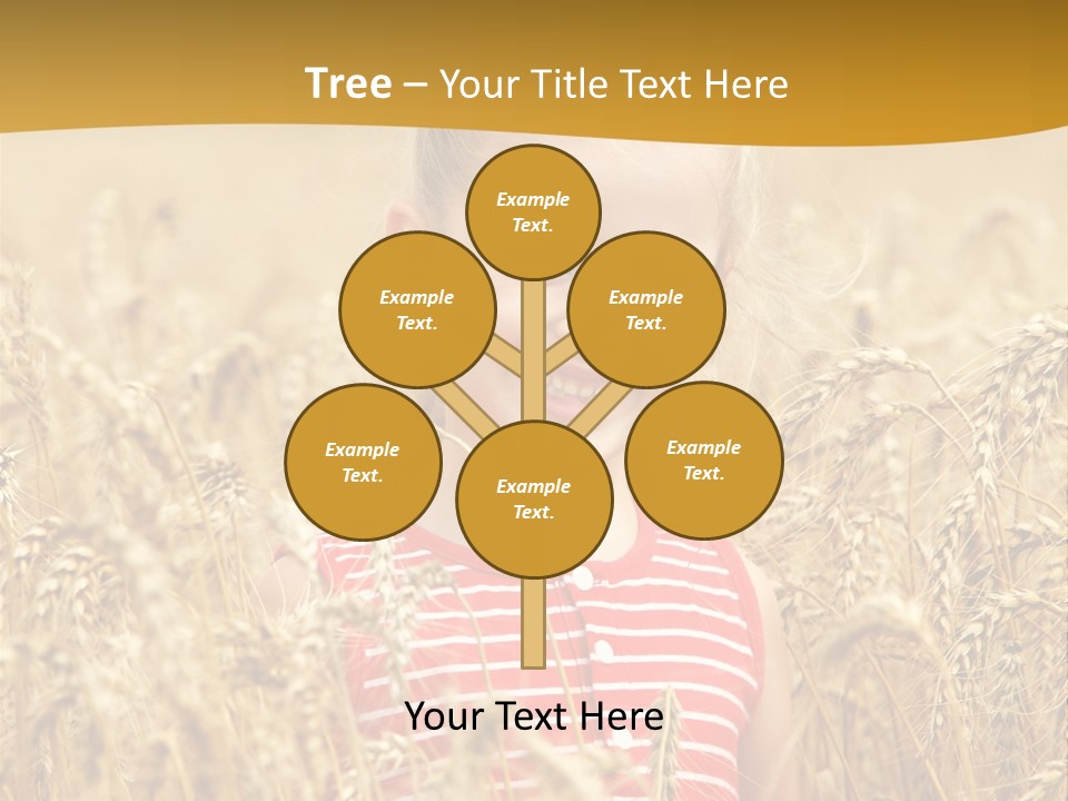 Wheat Spring Landscape PowerPoint Template