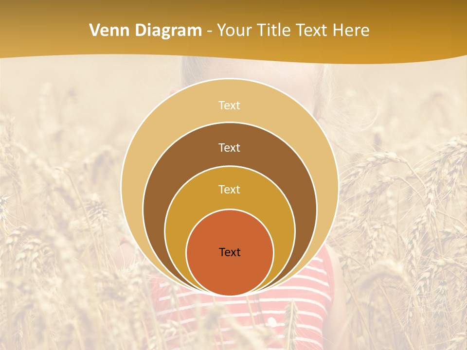Wheat Spring Landscape PowerPoint Template