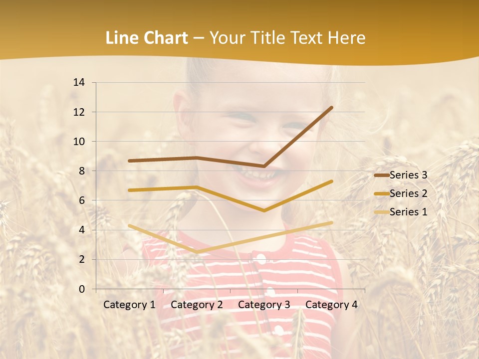 Wheat Spring Landscape PowerPoint Template