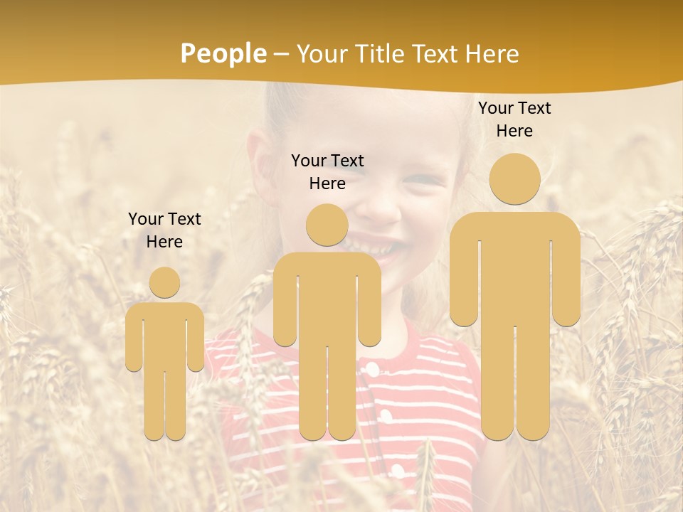 Wheat Spring Landscape PowerPoint Template