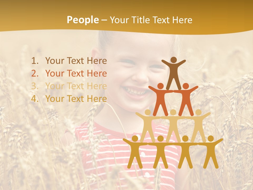 Wheat Spring Landscape PowerPoint Template