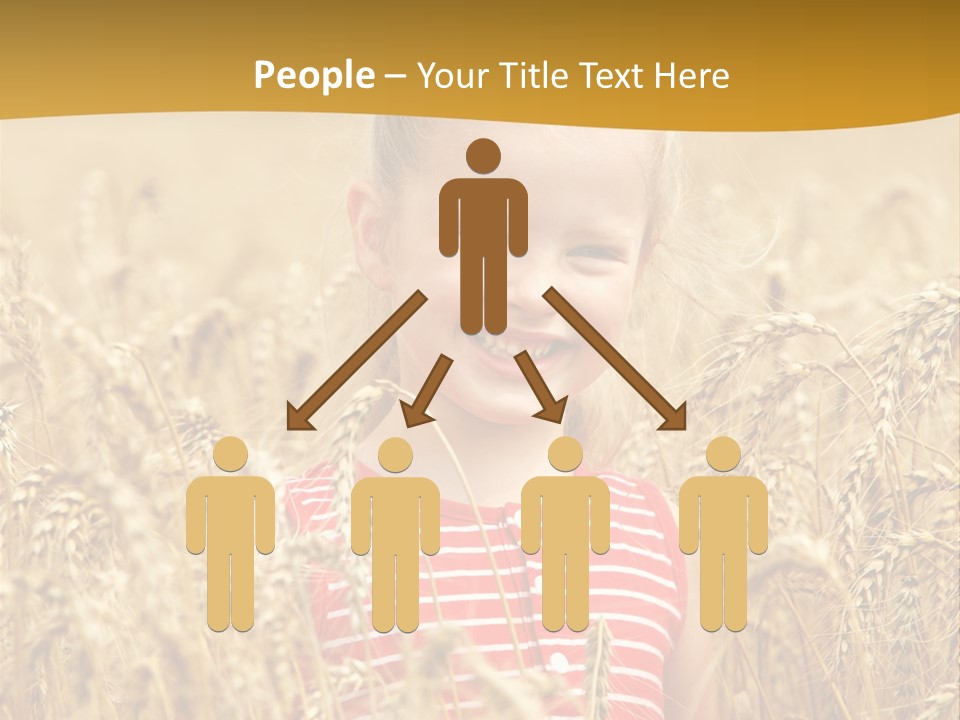 Wheat Spring Landscape PowerPoint Template