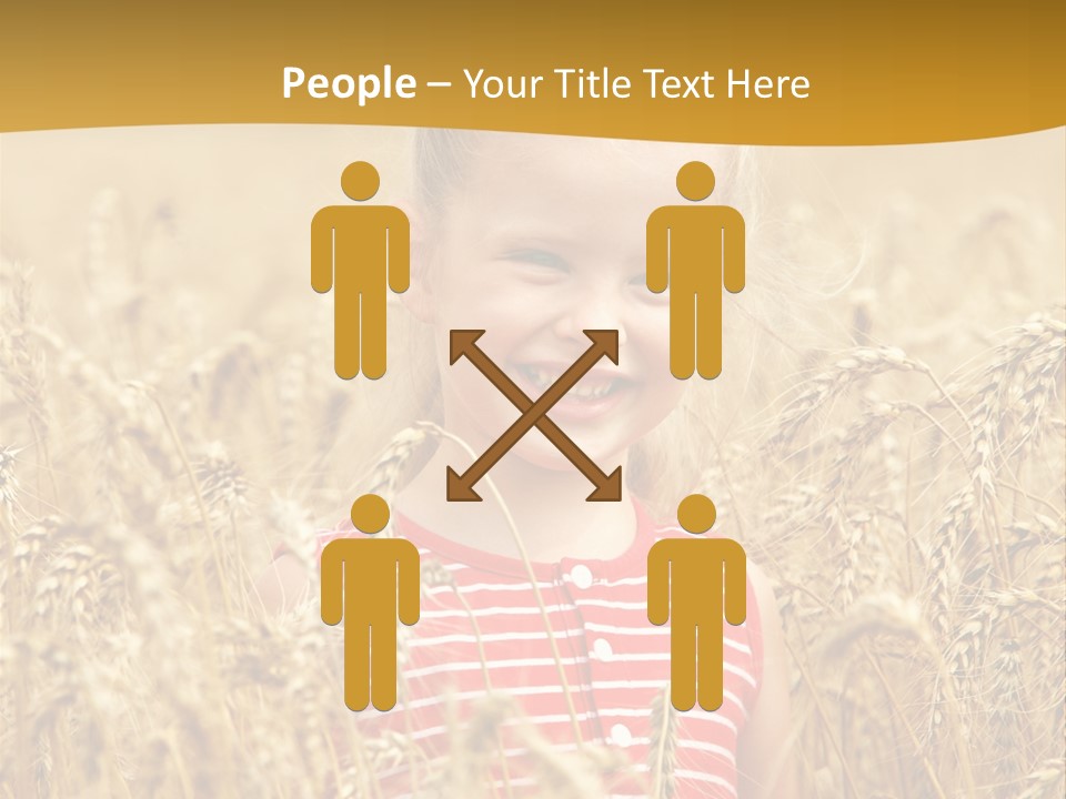 Wheat Spring Landscape PowerPoint Template